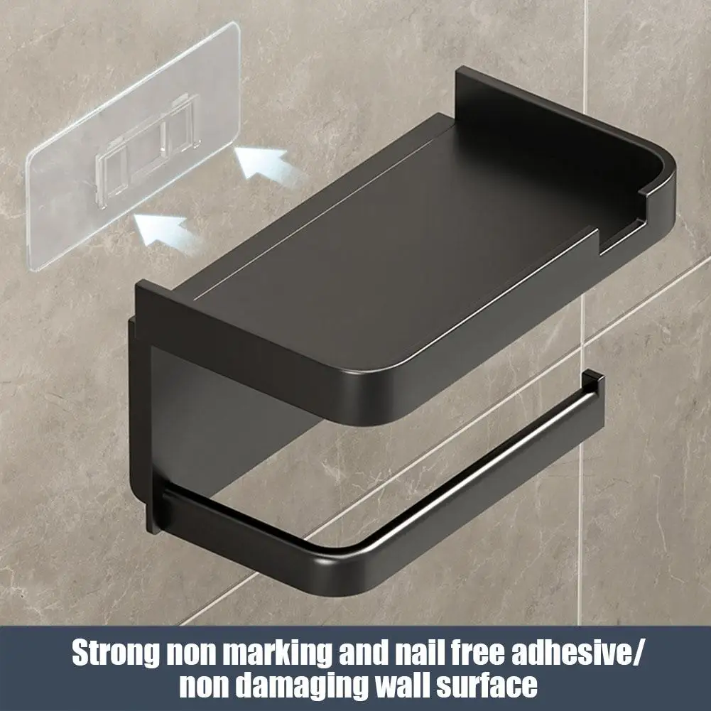 Toilet Paper Holder with Storage Tray