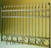 6ftx8ft spear top wrought iron fence, ornamental wrought iron fencing 5