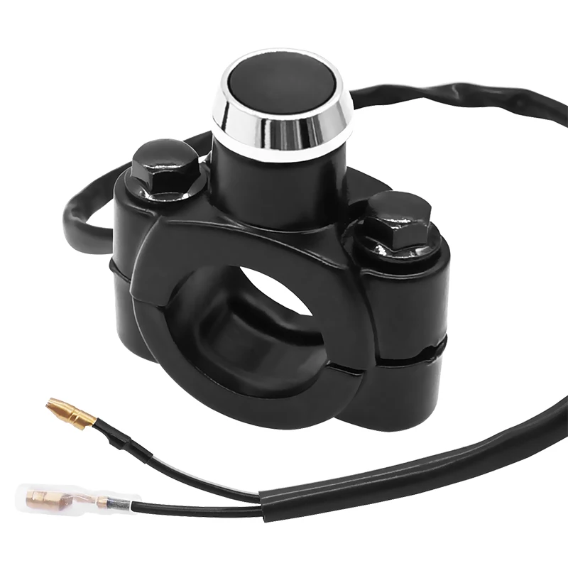 7/8" 22mm Motorcycle Horn Switch Handlebar Spring Back ON OFF Button Start Switc