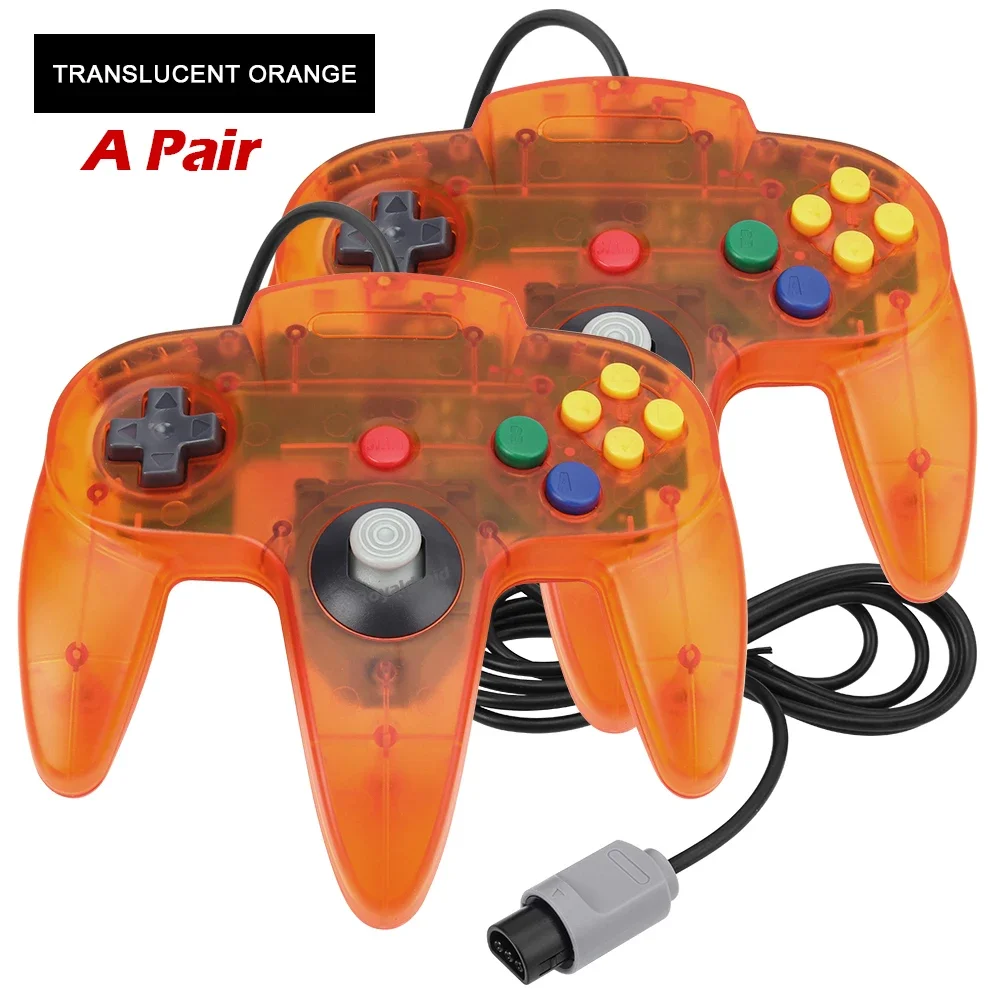 2 pz/paia per controller classico telecomando cablato gamepad joystick da gioco retro videogioco Joypad per console N64_voghion.com
