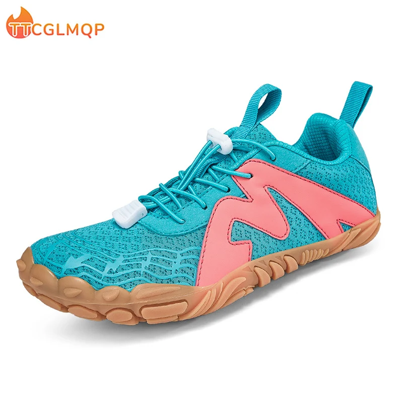 Summer Men's Wide Minimalist Barefoot Breathable Mesh Men Wide-toed Shoes Flats Soft Zero Drop Sole Wider Toe Sneakes Large Size 5