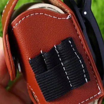 Borsa Portatile per Palline da Golf in Pelle PU Impermeabile, Porta Palline da Golf da Cintura Leggero e Mini per Esterni