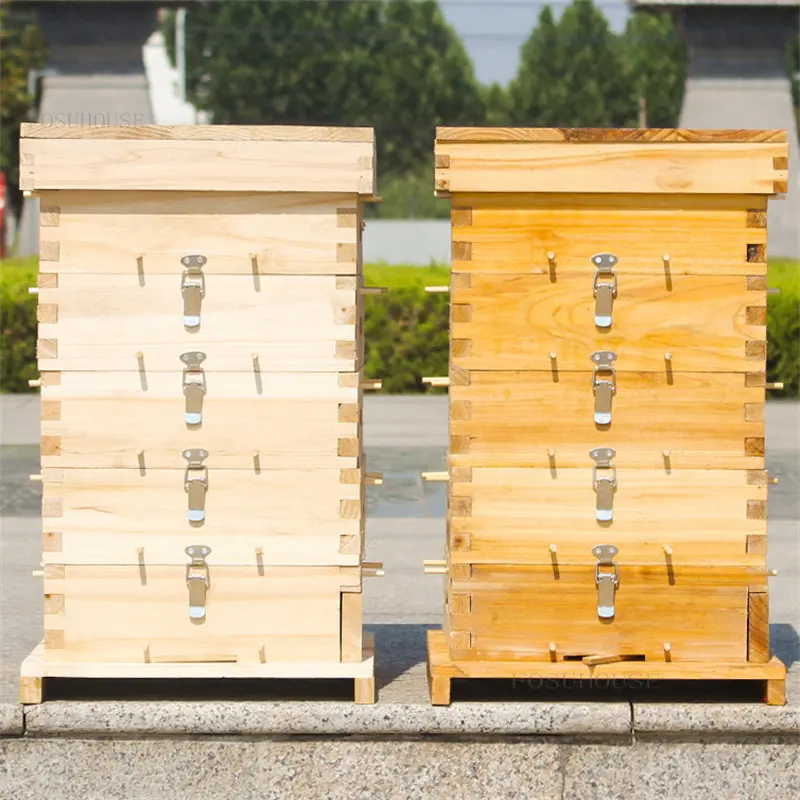 LatticeBeehivesFullSetforBeekeeperSuppliesChineseFirBeeHive