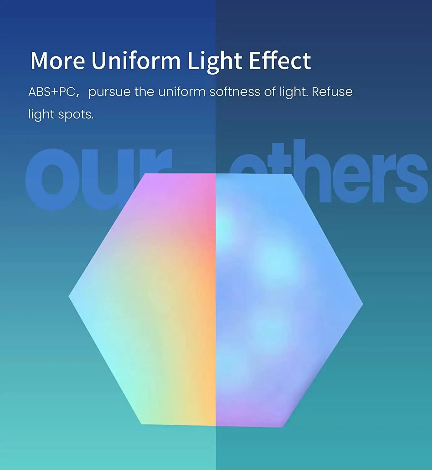 Smart Hexagon Wall Light led wall lamp wall sconces light wall lamp Dream Color RGBIC Ambient Lamp Bluetooth APP Control Music Sync Light Change Night For Game Room