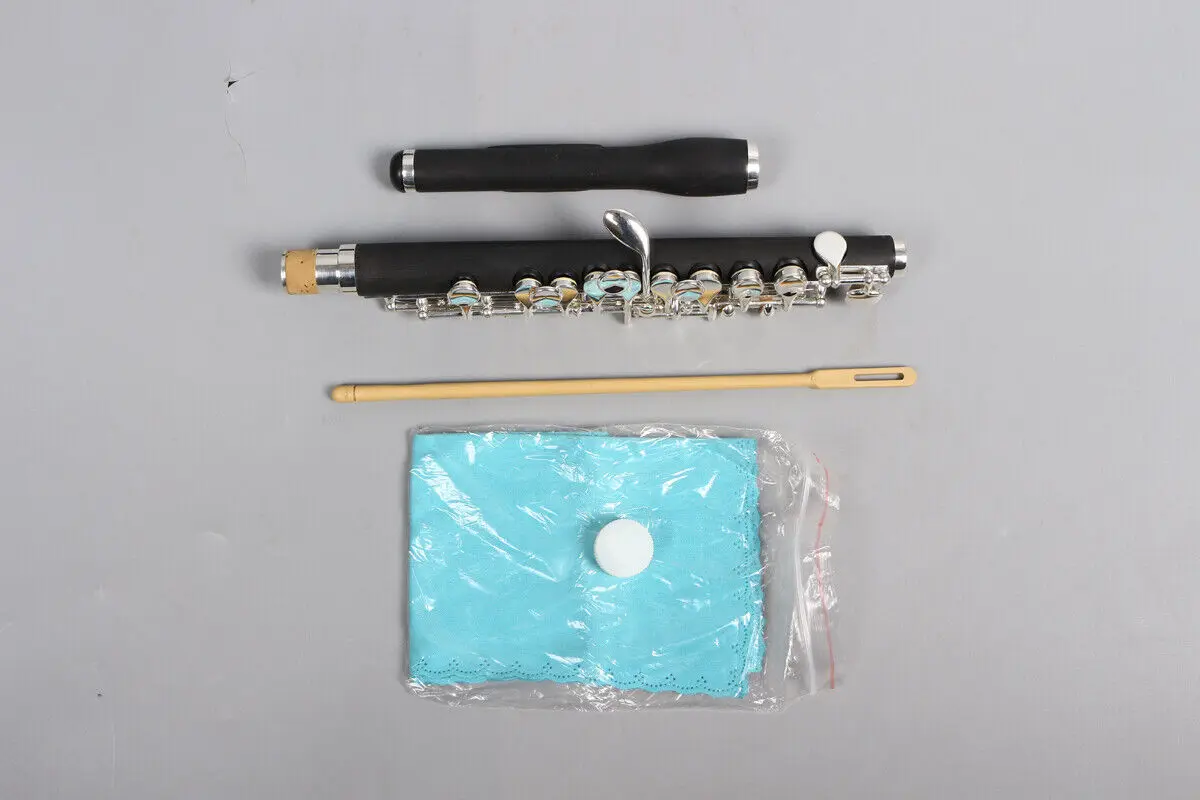 Yinfente Piccolo c Key Synthetic wood Silver Plated Beautiful Sound & Technique