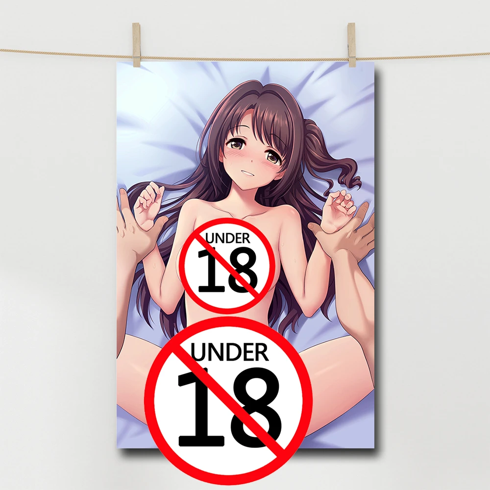 Sexy Nude Girl on the Bed Cartoon Canvas Painting Adult Anime Posters and  Prints Wall Art For Home Room Decor No Frame| | - AliExpress