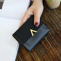 Leather New Women Purse Small Short Leather Wallet Luxury Brand Mini Female Fashion Wallets And Purse Credit Card Holder 2