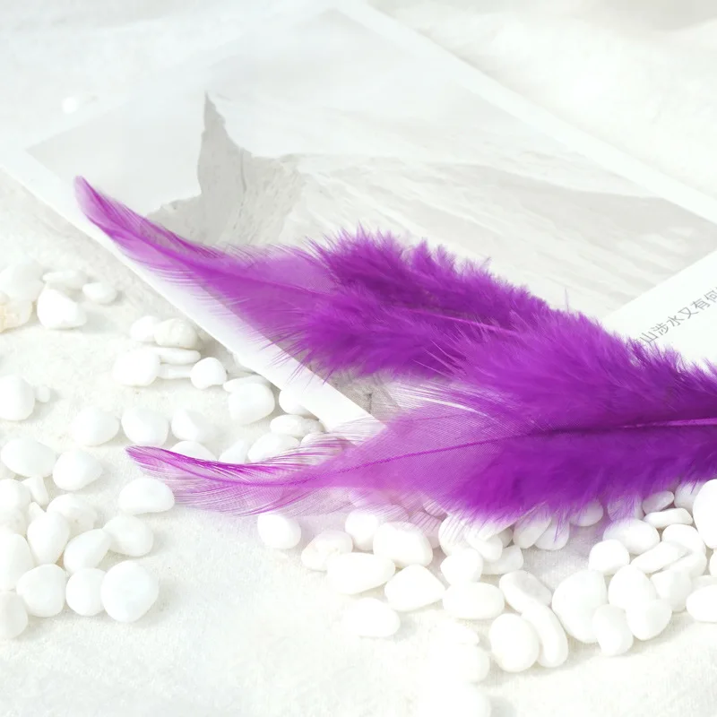 Rooster Feather Chicken Feathers Decor Fly Tying Accessories Crafts for Needlework and Handicraft Dersses Musilm craft feathers natural feathers rooster feathers