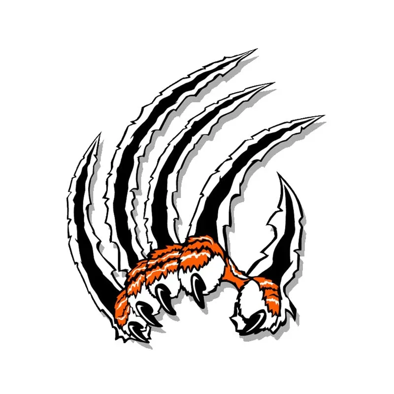 

Personalized Tiger Claw Tear Car Sticker PVC Bumper Windshield Auto Decal Motorcycle Laptop Decoration High Quality Waterproof