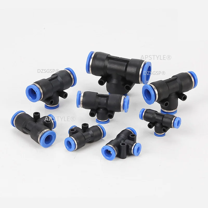 Sourcing Map 4pcs 8mm To 8mm Y Shaped 3 Way Quick Air