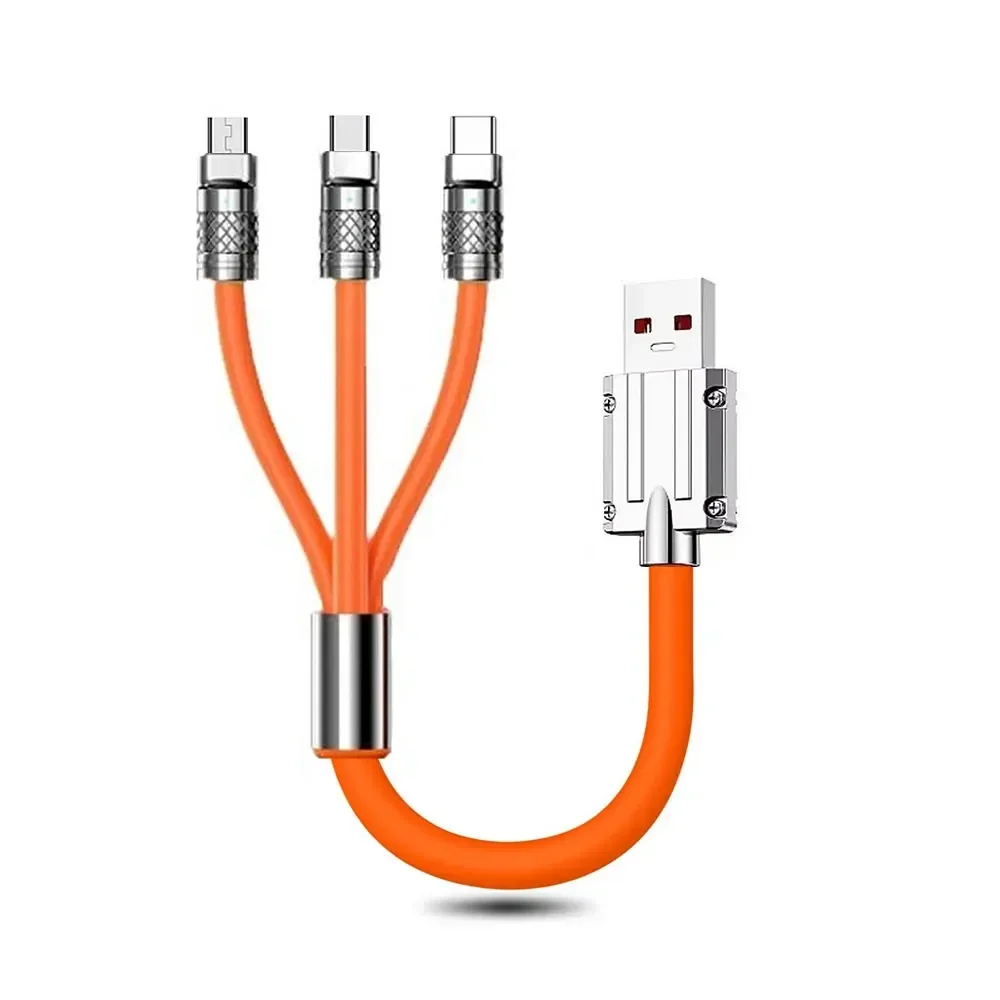 Versatile 3-in-1 Multi-Port Charging Cable