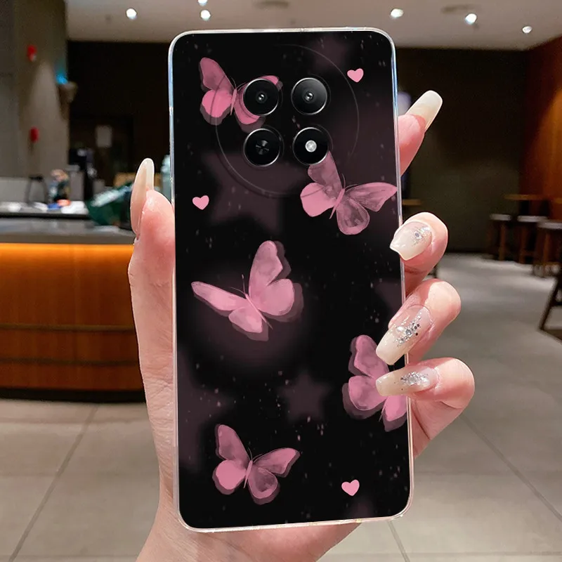 Floral Butterfly Soft Silicone TPU Phone Case - Protective Cover