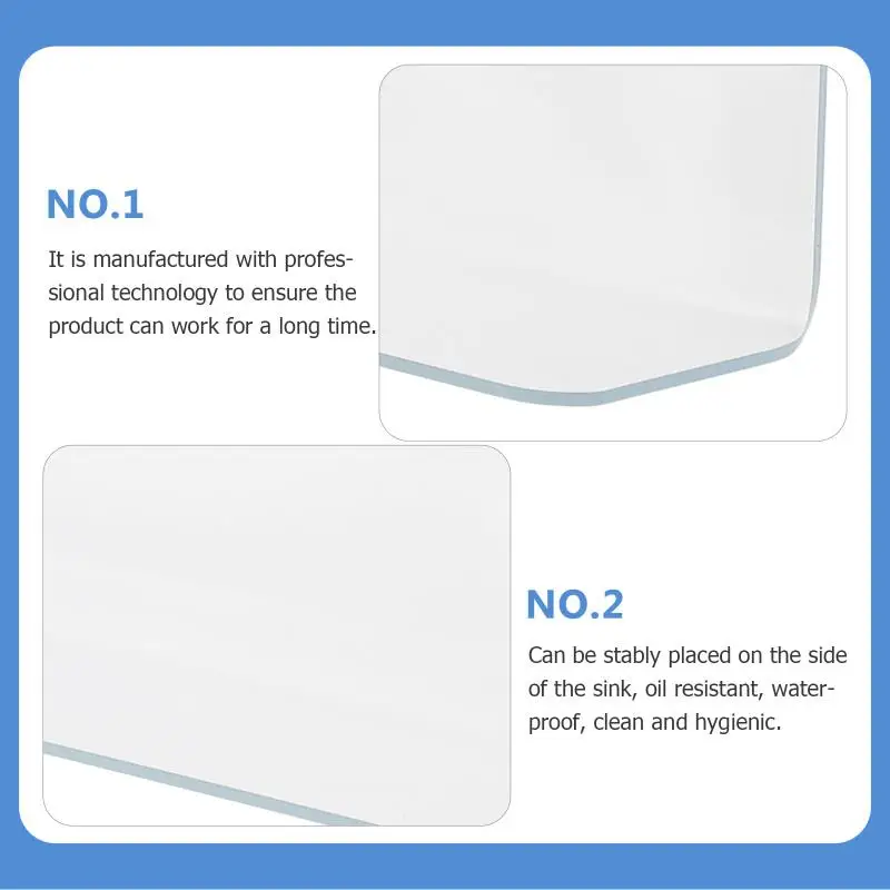 Description Picture 6 of itemBathtub Splash Guard Shower Water Splashing Bathroom Supply Faucet Sink Proof Corner Spatter Preventer Home Baffle Board Pvc