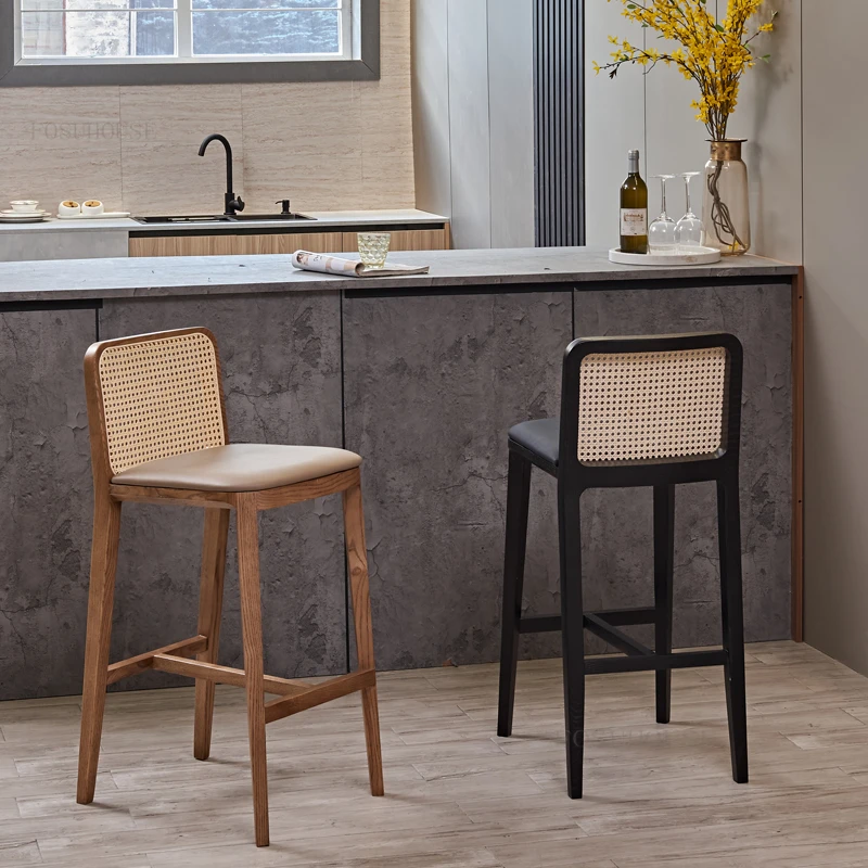 Sillas de Bar para cocina americana, muebles de lujo para el hogar, taburete de Bar, casa, restaurante, Villa| | AliExpress