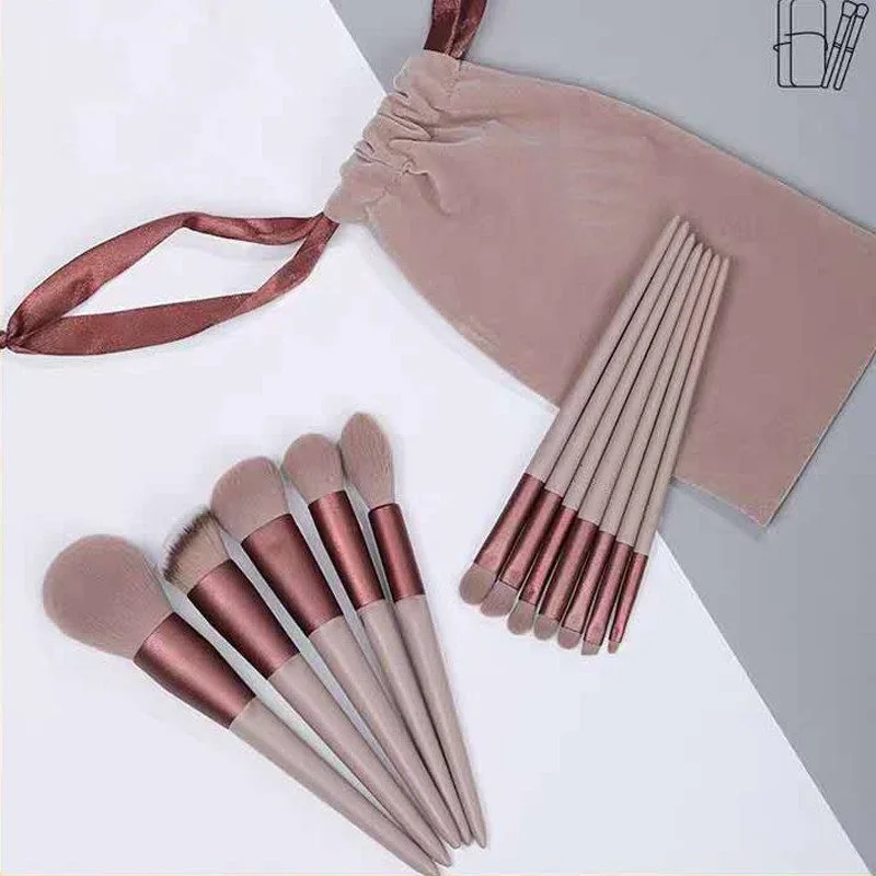 Description Picture 6 of item13pcs Professional Makeup Brush Set Soft Fur Beauty Eye Shadow Foundation Blush Cosmetic Brushes