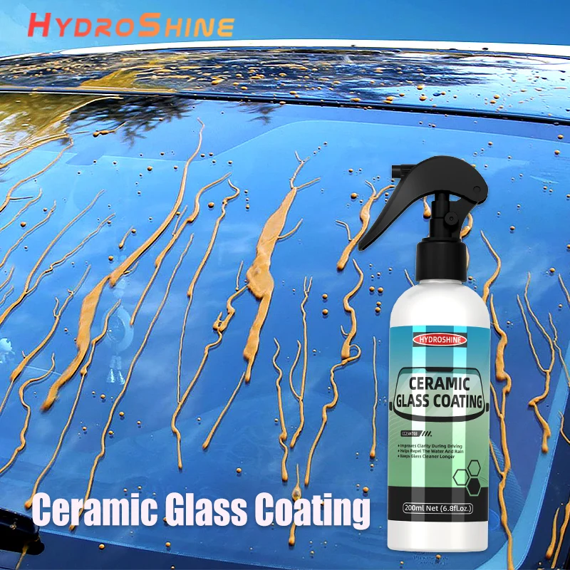 Hydroshine – revêtement de verre céramique, revêtement Nano cristal, polissage de vitres, liquide plaqué verre, Agent hydrophobe anti-poussière