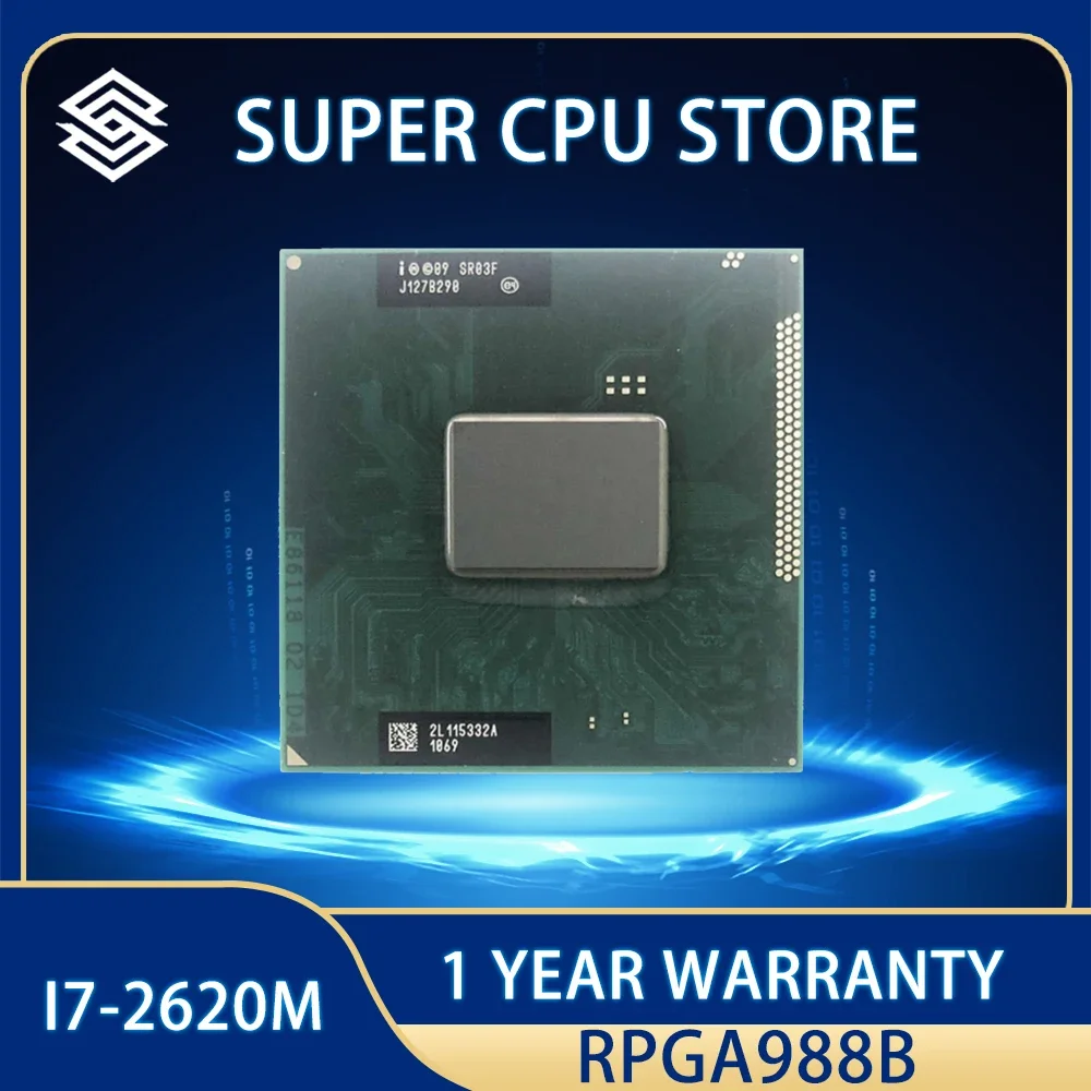 

Процессор Intel Core i7-2620M i7 2620M SR03F, 4 Мб, 35 Вт, разъем G2 2,7 ГГц, двухъядерный, четырехпотоковый/rPGA988B