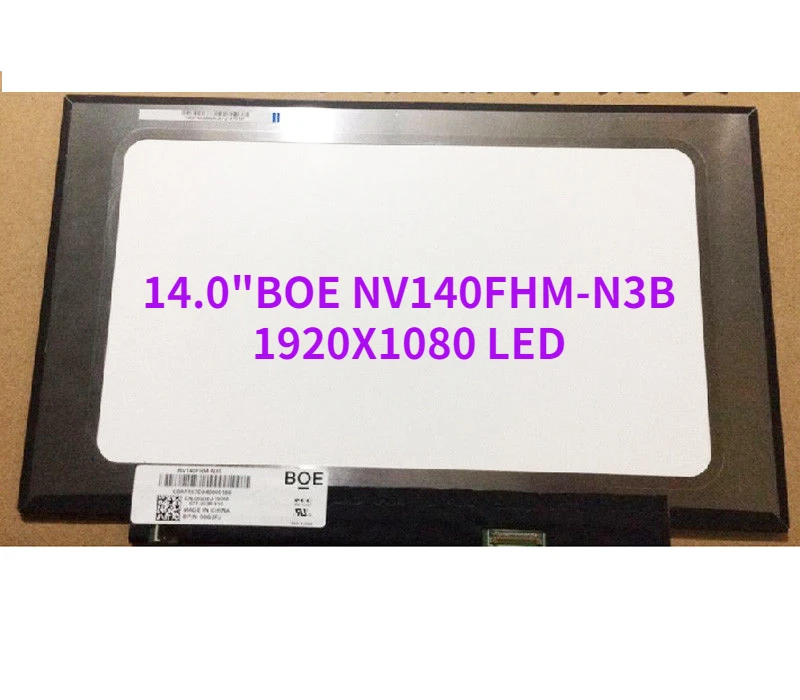 

IPS Screen For BOE NV140FHM-N3B Matrix Laptop 14.0" 30Pin NV140FHM N3B LCD Screen Glossy FHD 1920X1080 LED Display Replacement