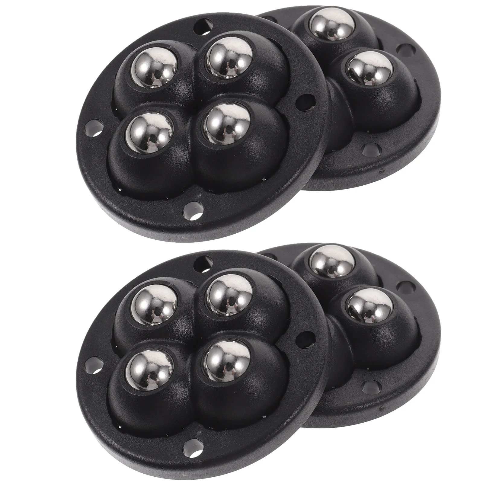 4 Pcs Self Adhesive Casters Wheels Sticky on Swivel Casters Small Storage Bin Stainless Steel Mini Swivel