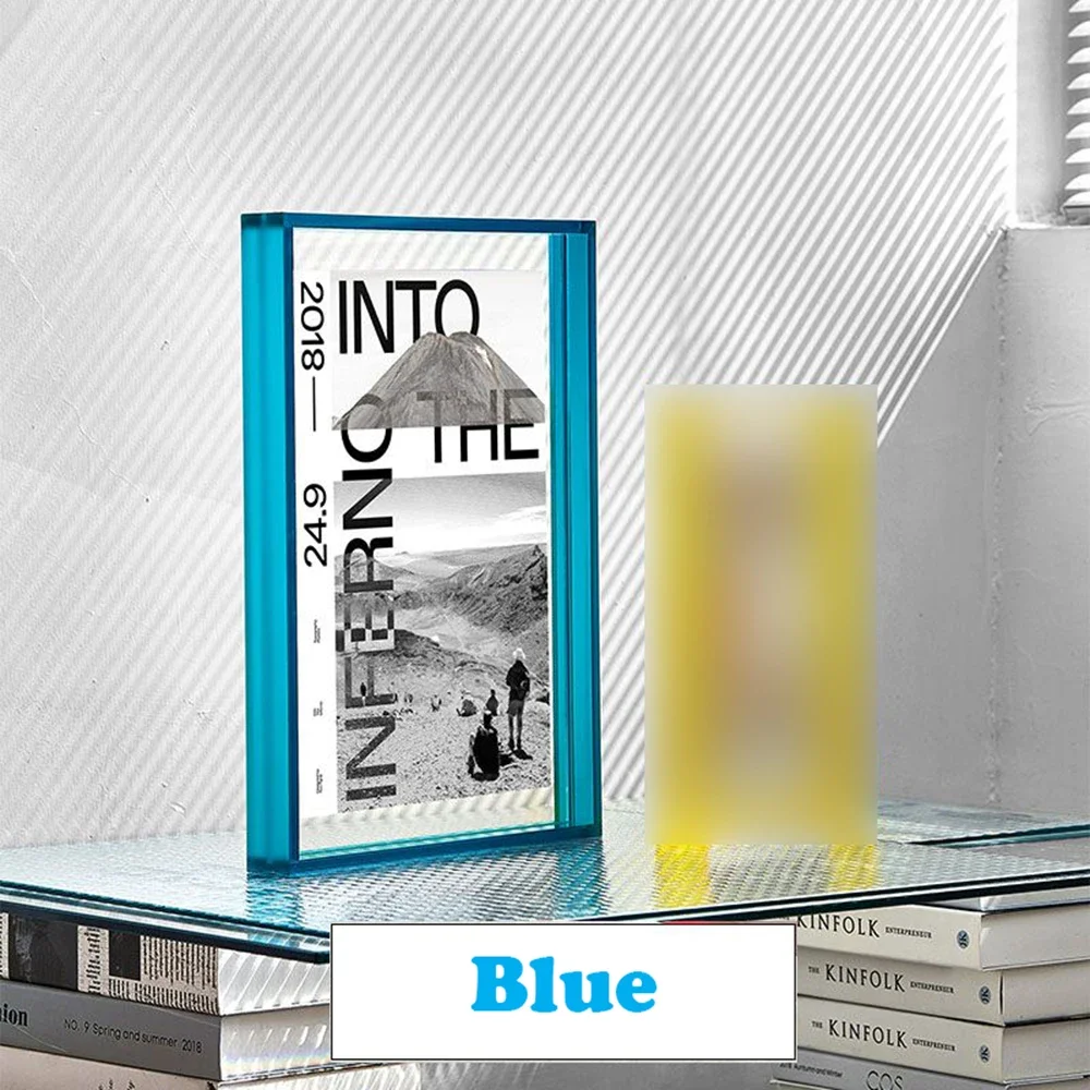 מסגרת תמונה אקרילית שקופה Ins 40x40cm 50x70cm DIY ציור פוסטר תצוגה קיר שולחן עבודה קישוט לחדר שינה עיצוב בית