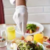 50PCS White Nitrile Gloves Disposable Household Cleaning Nitrile Gloves Suitable for Food Processing Beauty Hairdressing Tools 4