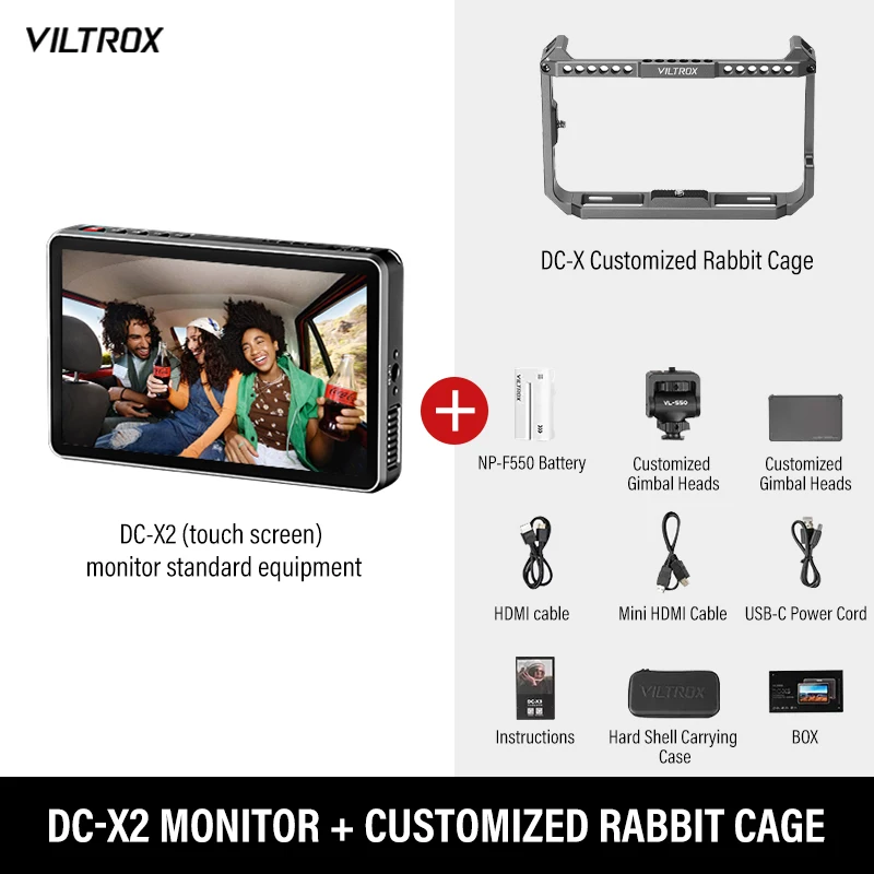 Viltrox DC-X3 DC-X2 6 Inch 4K Portable Touchscreen Pro Monitor