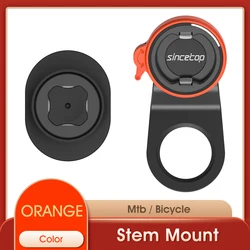 Universal Bike Phone Holder - Aluminum Cycling Clamp with Quick Attach/Detach Mechanism (Orange)