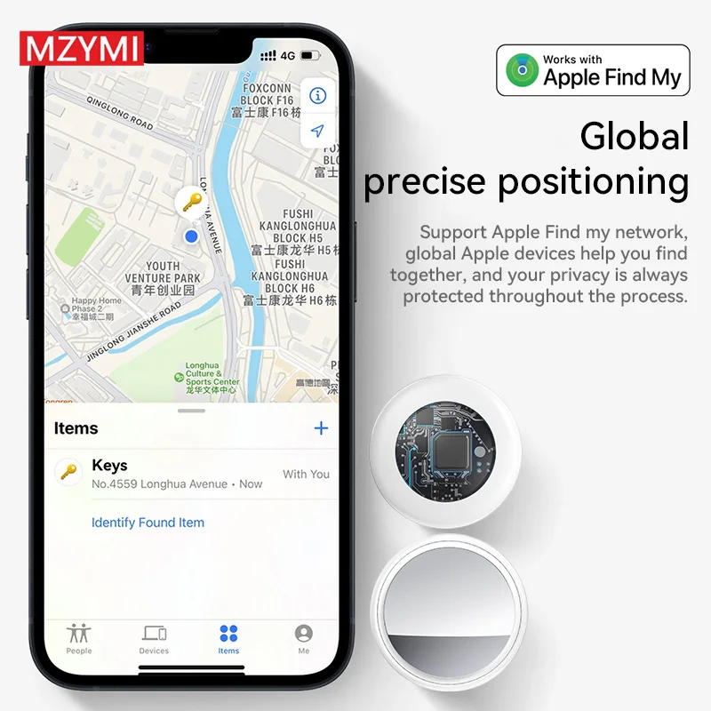 Mini GPS Tracker TX02 Smart Airtag Work With Apple Find My APP Realtime Locator For Pet Key Kids Wallet Finder For iOS System gps locator key finder anti lost tracker anti lose tracker item locator anti lost locator key chain locator