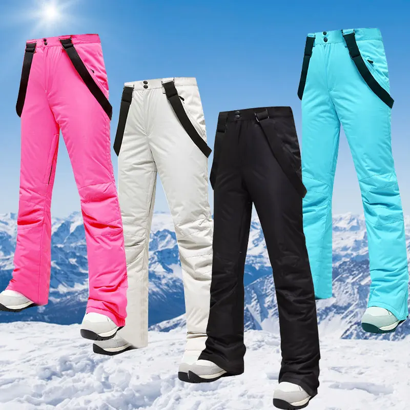Pantalon De Ski Femme Imperméable - Jupe Pare-neige Amovible, Coutures étanches, Chaud Pour Hiver Et Snowboard