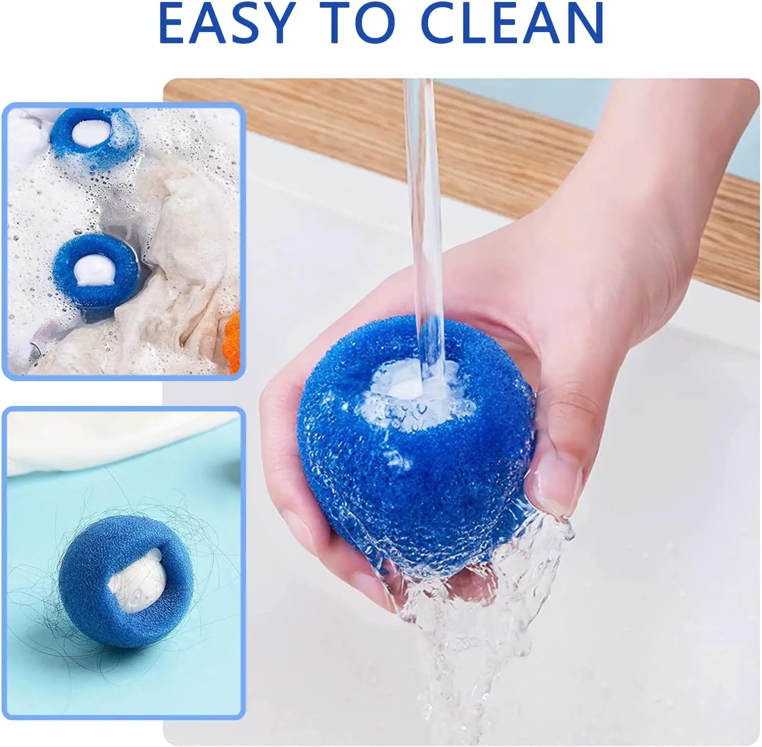 Magic Laundry Ball Kit Reusable Pet Clothes Hair Remover Washing Machine Cat Dog Hair Catcher Cleaning Tool