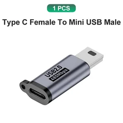 Universal USB - C Adapter Set for Versatile Charging and Connectivity (1x TYPE - C to Mini)