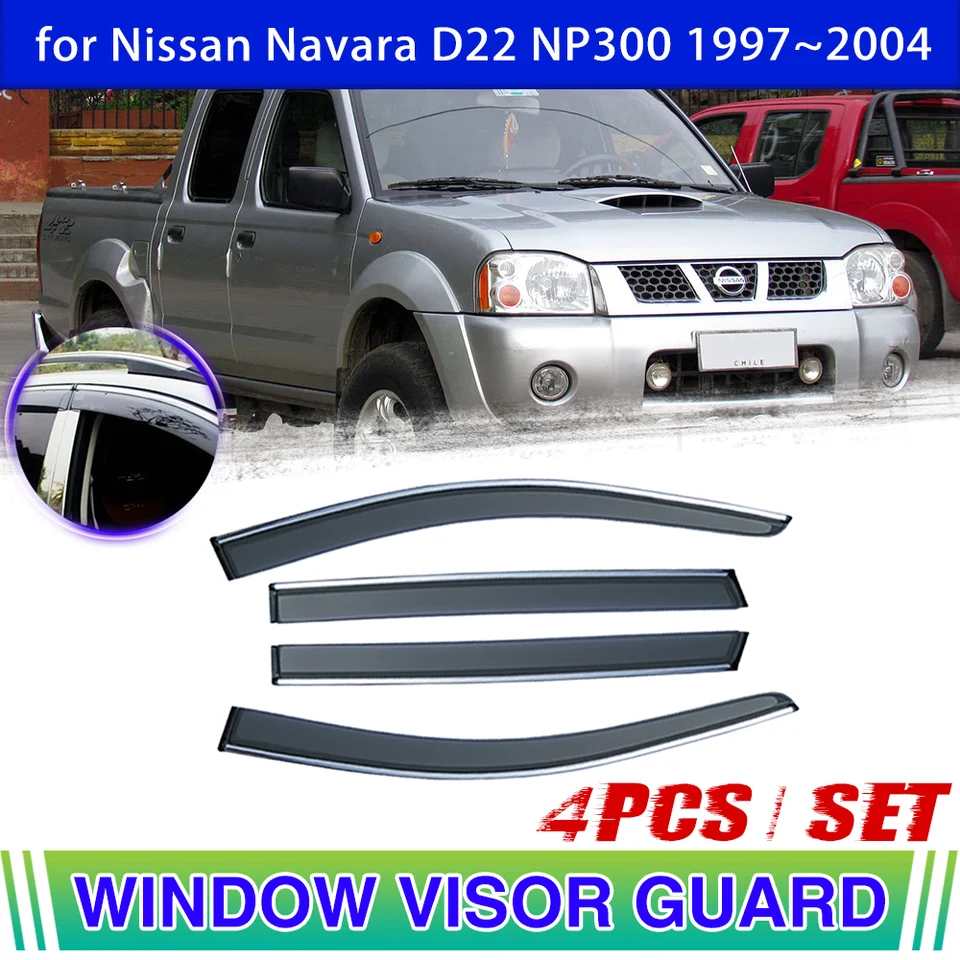 Wind deflectors NISSAN Navara D22 /Pick up 4d 2001-2005 /NP300 4d