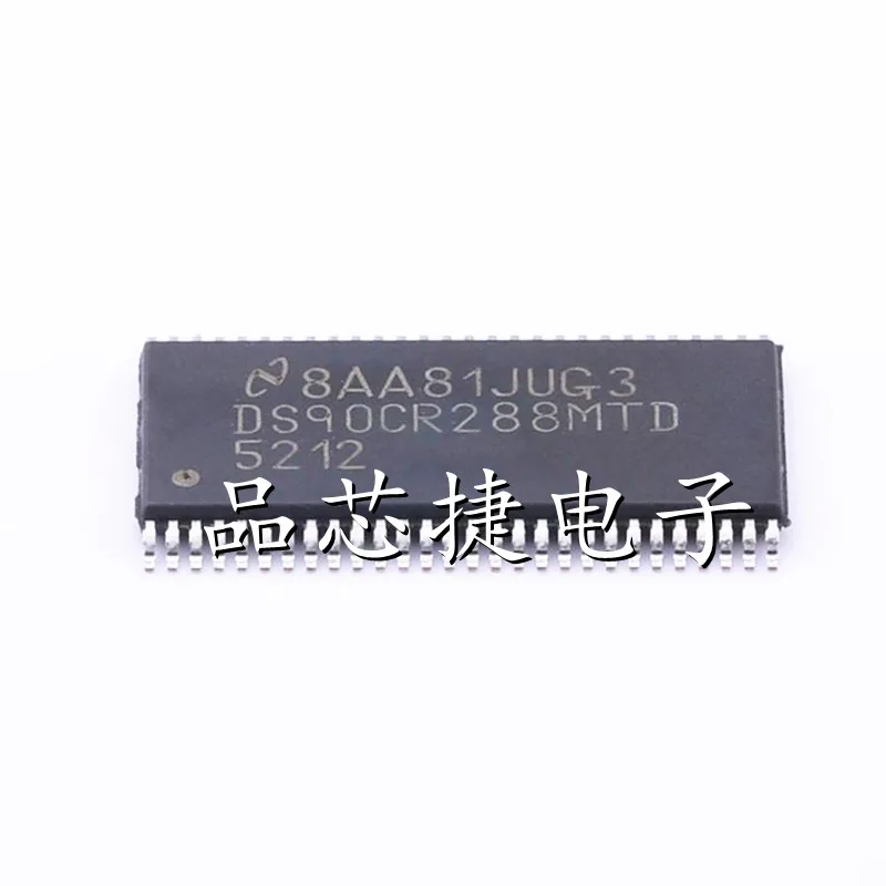 

5pcs/Lot DS90CR288MTDX Marking DS90CR288MTD TSSOP-56 Rising Edge Data Strobe LVDS 28-Bit Channel Link Receiver