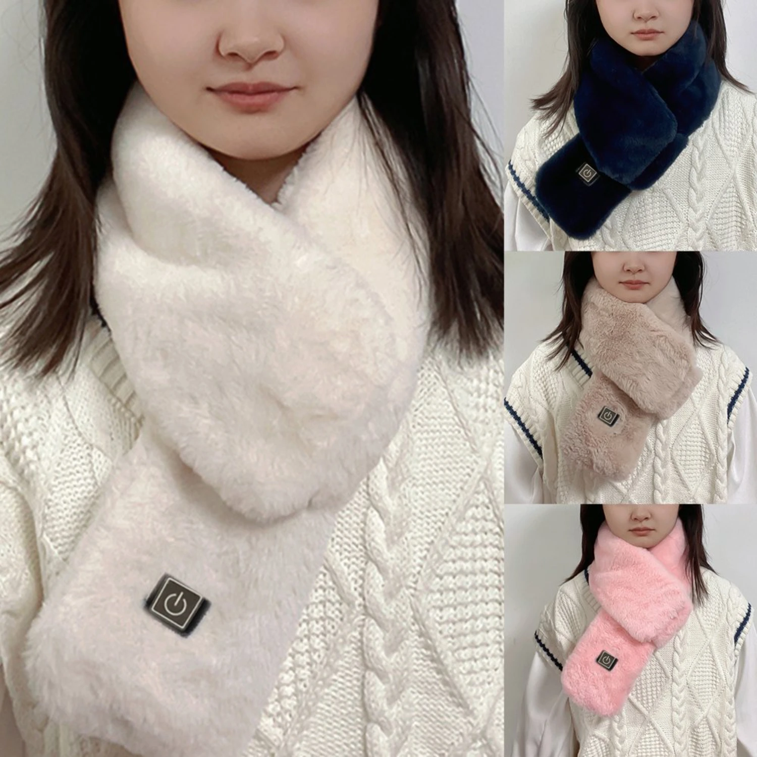 Adjustable Electric Heated Neck Heating Scarf-Windproof & Long-lasting Warmth-Ideal for Outdoor Use