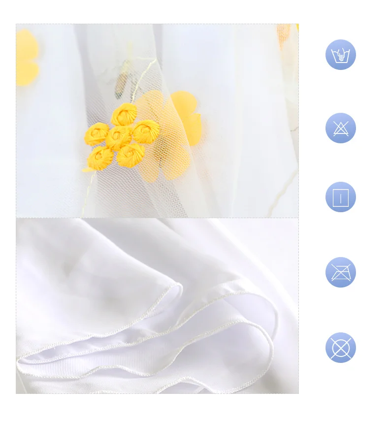 Damen-Ballett-Wickelrock, bestickter Rock, Ballettrock für Erwachsene, transparenter Chiffon-Tanzrock mit verstellbarem Bund, weißer Rock – Detail 8