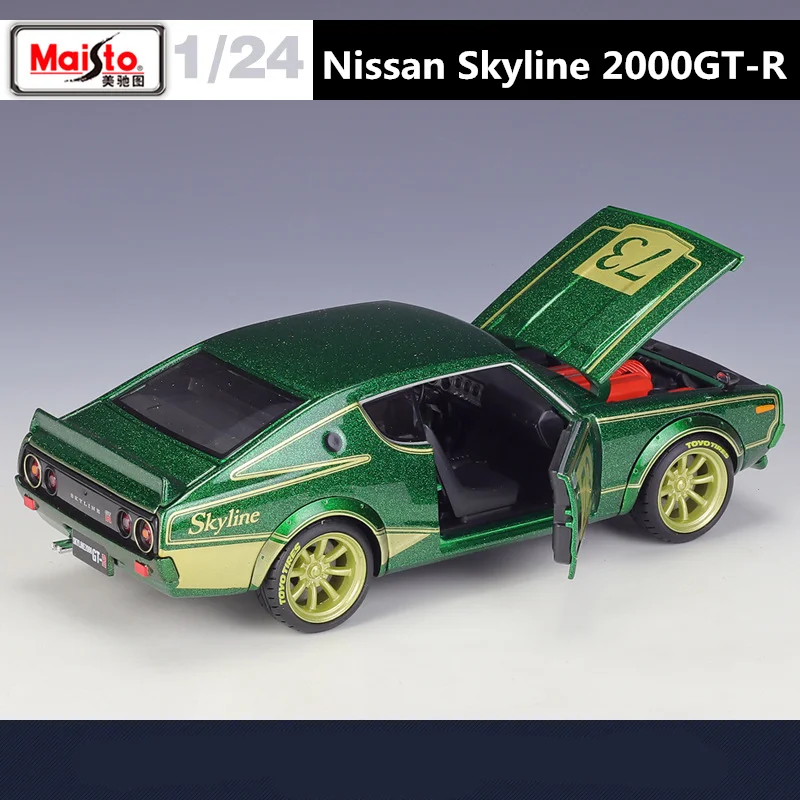 Maisto 1/24 日産 ケンメリ GT-R カスタム改 ワタナベ 金