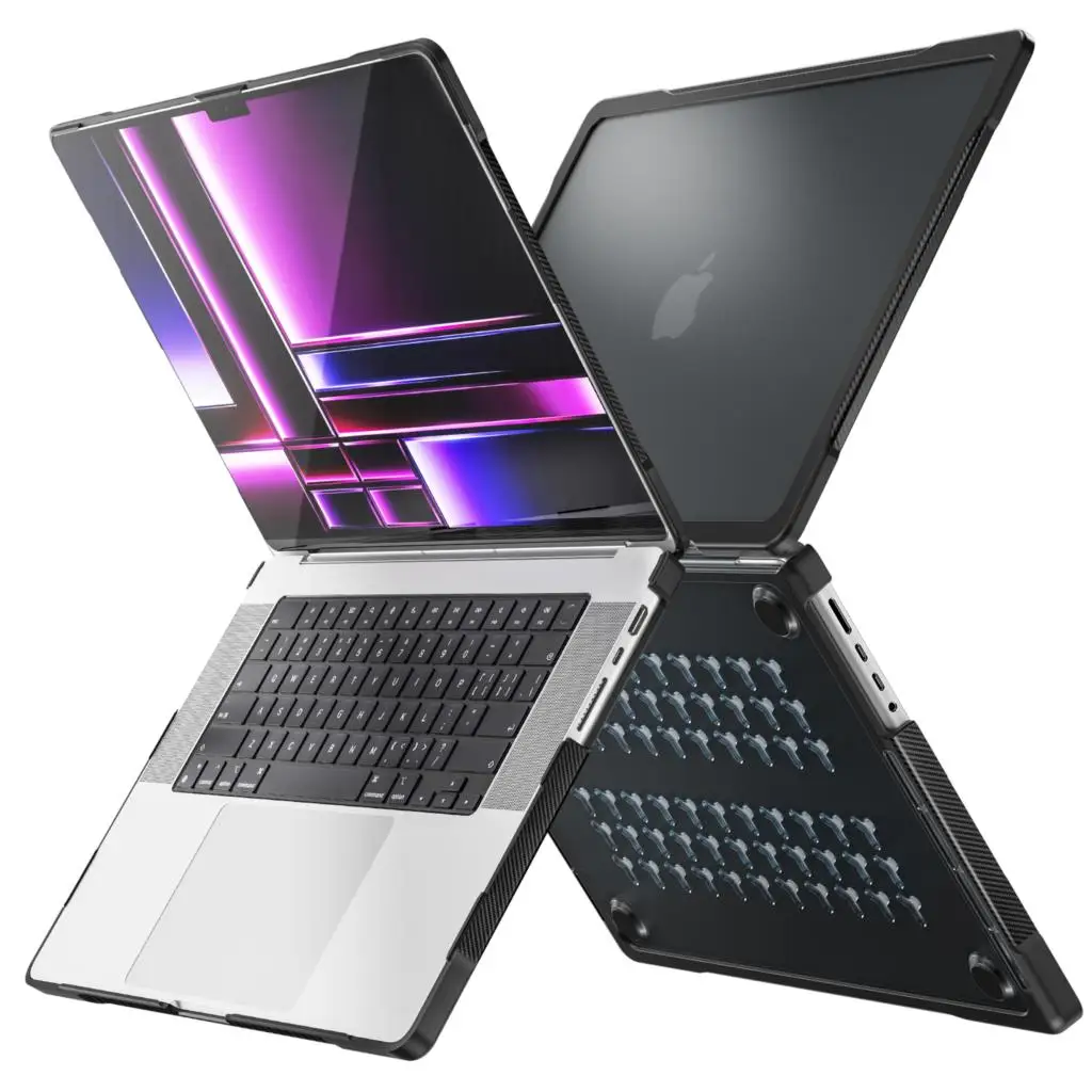 Capa para Laptop à Prova de Choque para Apple Macbook Air Concha Multicamadas Design de Furo de Resfriamento 15 2023 A2941 Pro16.2 2023 2023 A2485 A2780