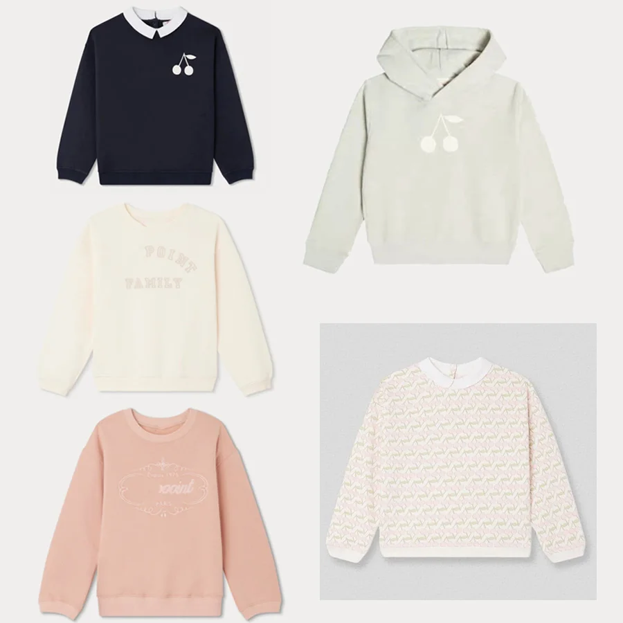 

Pre-sale (ship September) 2023 Baby Girls Clothes BP Autumn Letter Printed Sweatshirts Kids Boys Solid Long Sleeve Sweatshirts