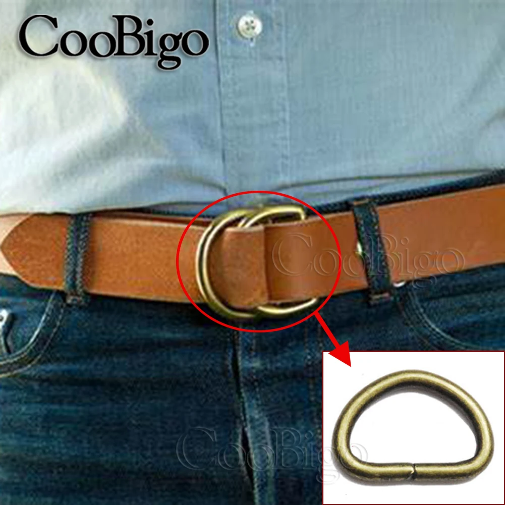 Metal D-ring Buckle D Rings for DIY Bag Strap Handbag Making Belt Sewing Accessories 10mm-50mm 10pcs metal d ring buckle