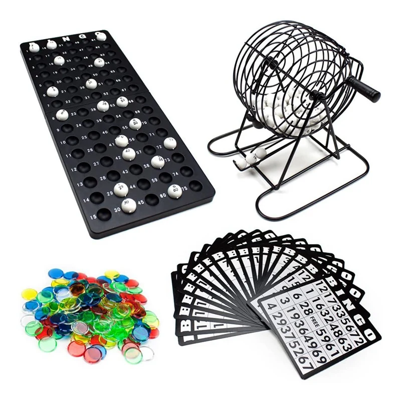 Regal Games Deluxe Bingo Set Includes Bingo Cage, Master Board