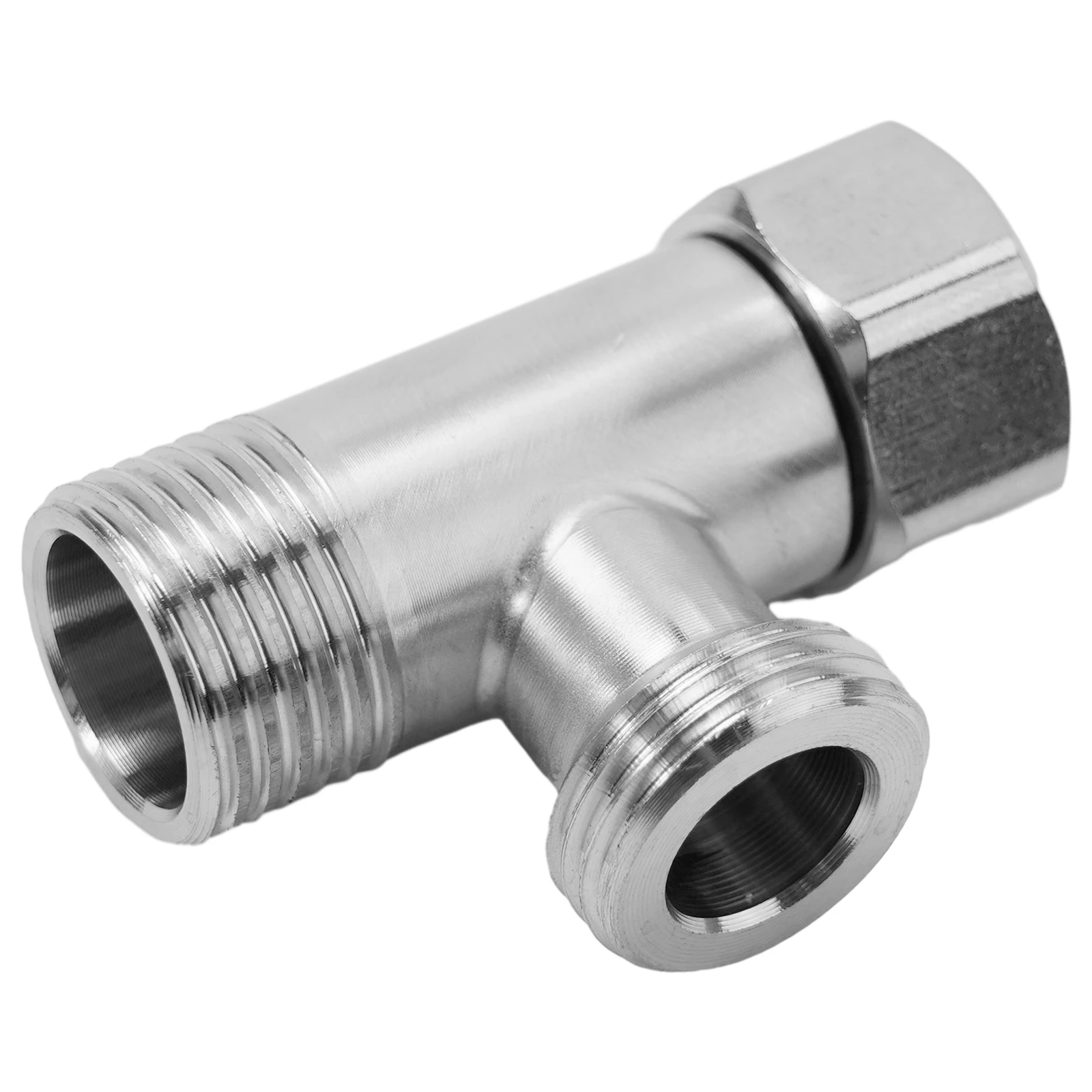 

For Bathroom T Adapter Diverter Valve for Toilet/For Bath Sprayer Hose Connection 304 Stainless Steel Material
