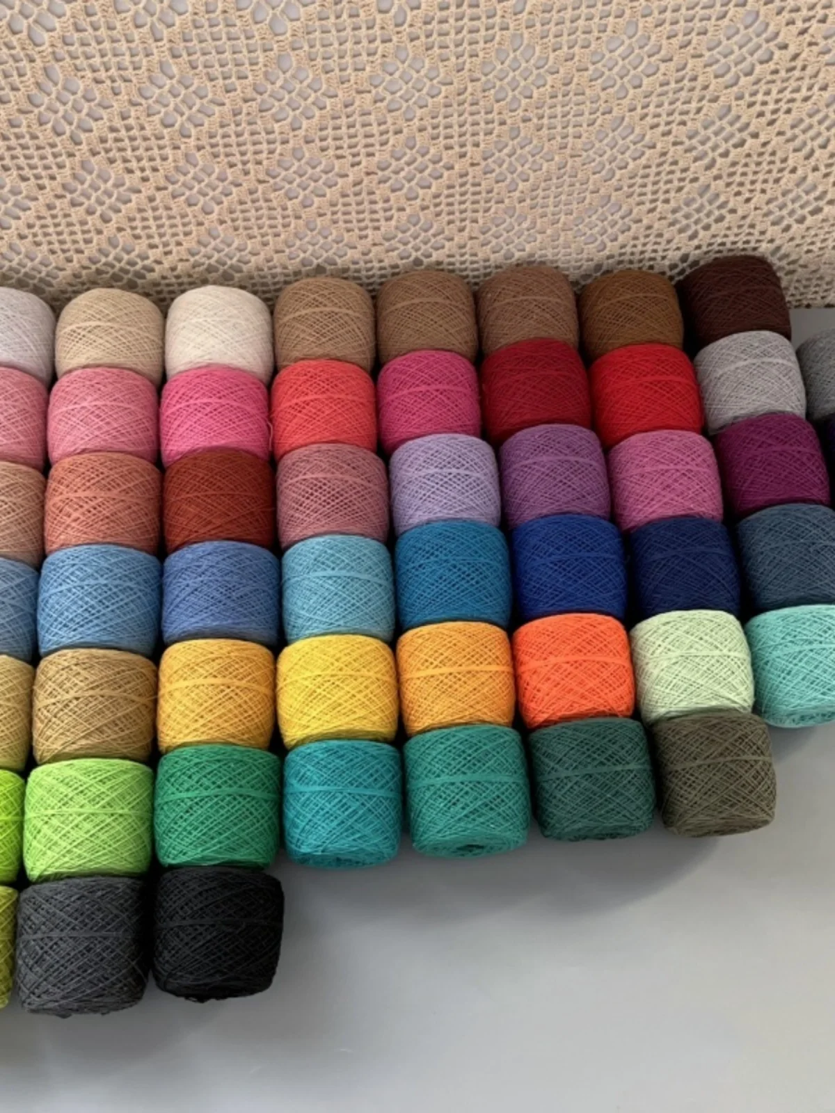 1Pc 100g Crocheting lace yarn hand knitting cotton yarn 1mm thread Crocheting table mat bag amigurumi Dream catcher knit line 5