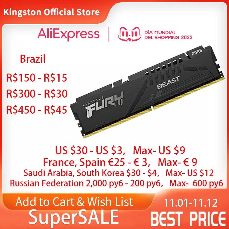 bevæge sig billig status Original Kingston Hyperx Fury 4gb 8gb 16gb Ddr4 2666mhz Desktop Ram Memory  Cl15 - Rams - Aliexpress