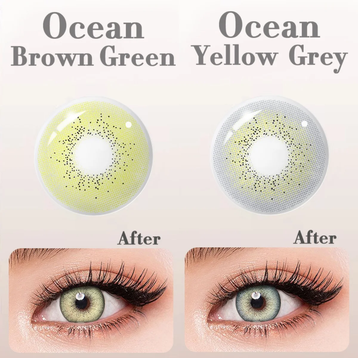 Emerald Green Color Contact Lenses for Women's Christmas Gift - Enhance Your Natural Makeup Look