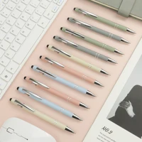 10/20/30 Pcs Random Color Ballpoint Pens Retractable Multipack 2 in 1 Pens Set with Stylus Tip Black Ink Funny Pens for Work 4