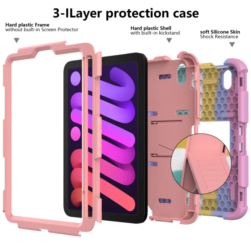 Case For Ipad Mini 6 8.3 Inch 2021 A2567 A2568 A2569 Shock Proof Full Body Kids Children Safe Non-toxic Tablet Cover