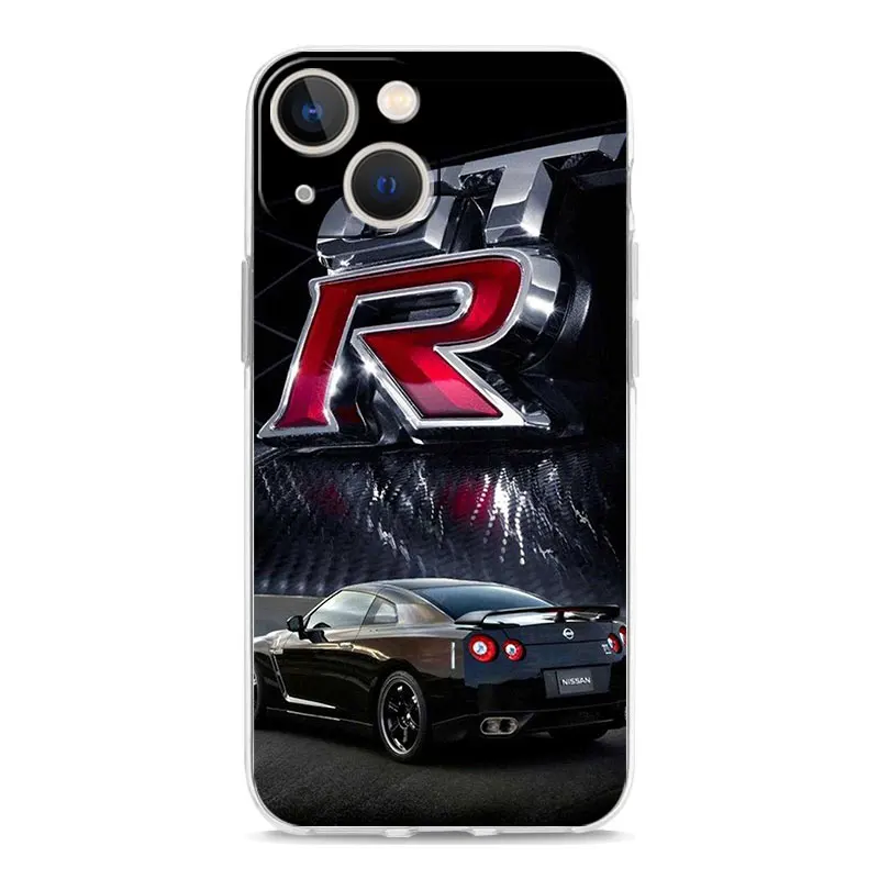 Luxury GTR Sport Car Clear Silicone Phone Case Cover