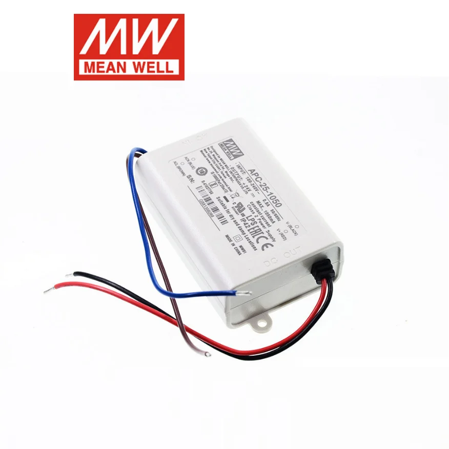 MEAN WELL APC-25 시리즈 APC-25-350 APC-25-500 APC-25-700 APC-25-1050, 단일 출력 LED 드라이브 전원