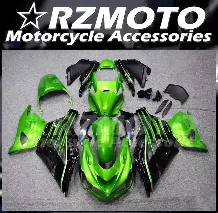 

4 подарка, новый комплект обтекателей из АБС-пластика, подходит для Kawasaki ZX-14R ZZR1400 2012 2013 2014 2015 2016 2017 2018 2019, кузов, зеленый, на заказ
