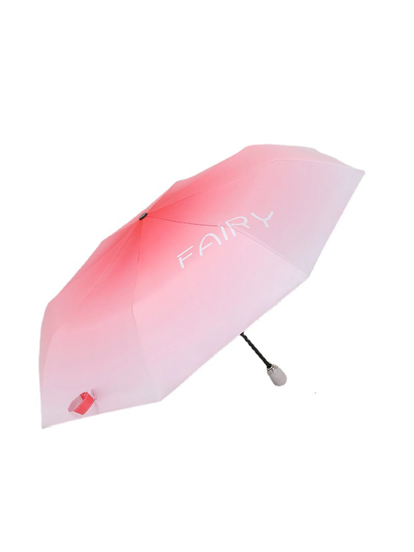 자동 그라디언트 접이식 우산, 자외선 차단 햇빛가리개 우산, 작고 신선한 검은 접착제, 태양 비 이중 사용 우산 